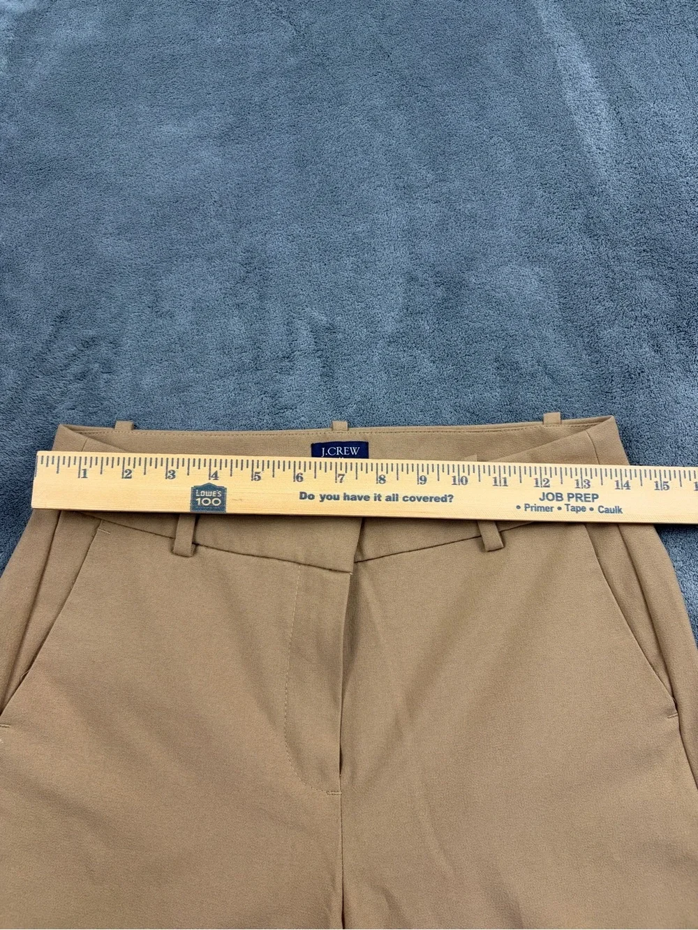 J. Crew Tan Stretch Chinos - Slim Straight Ruby Crop Pant size 4